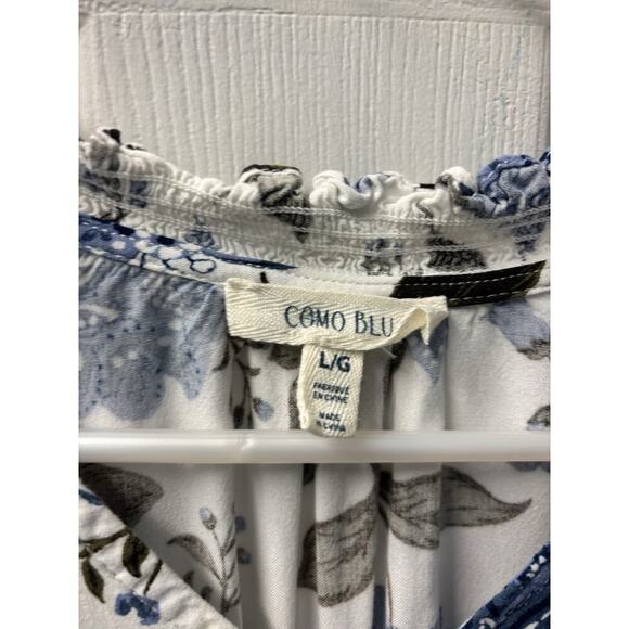 Como Blu Women’s Top White, Blue, Army green buisness casual Size large - Picture 2 of 5